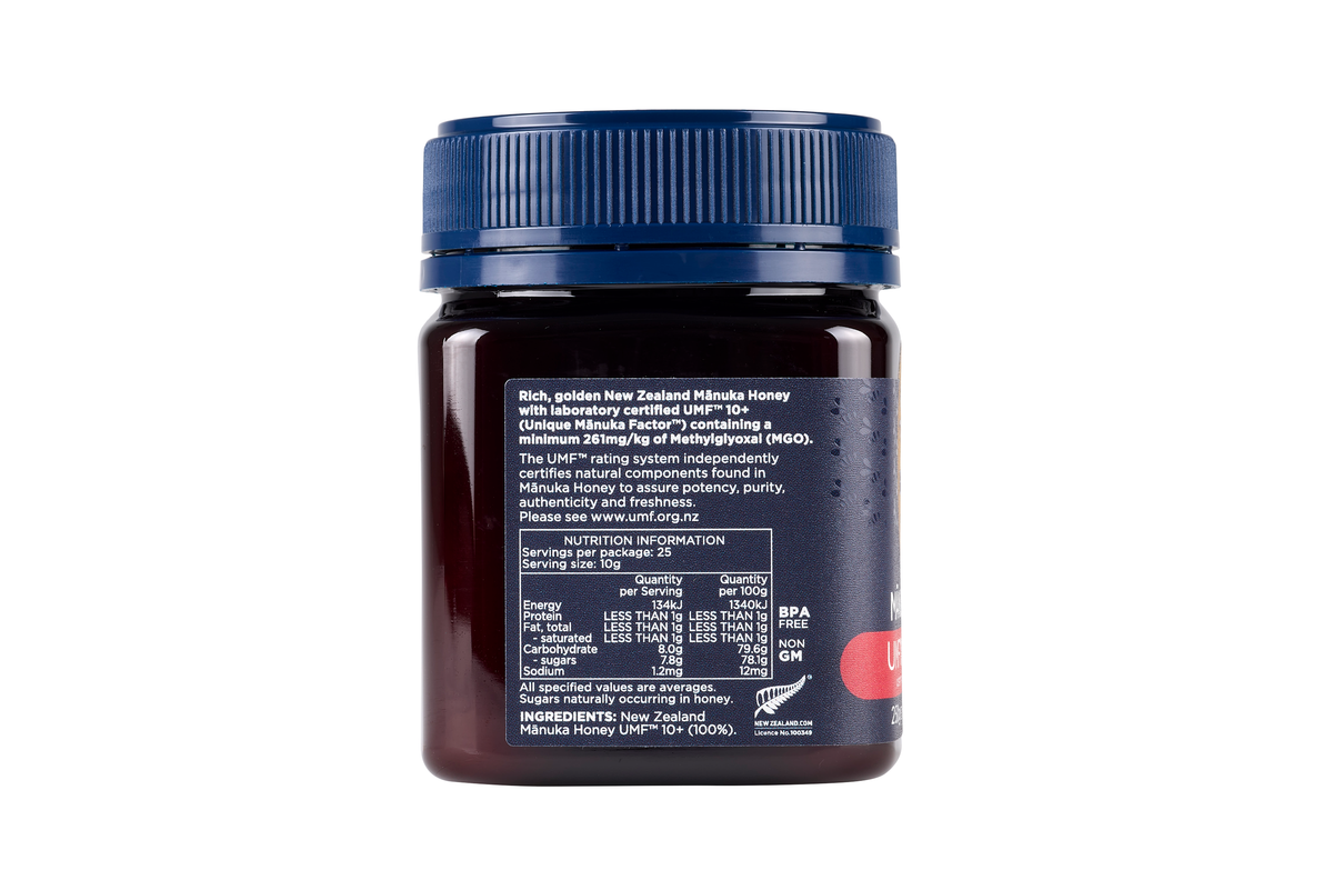 ManukaHoney250gUMF10_LHS_f4e13
