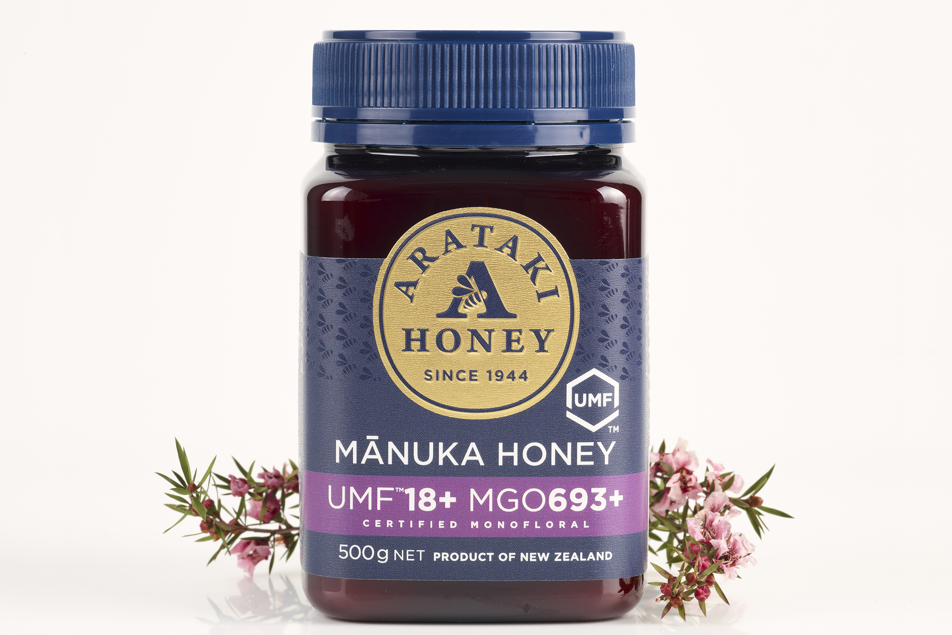 ManukaHoney500gUMF18_Front_FLR
